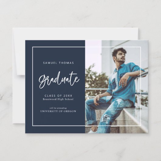 Einfache Ankündigung von handgeschriebenem Skript- (Vorderseite)