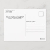 Einfache Ankündigung von Neugeborenen-Foto Postkarte (Rückseite)