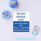 Einfache Anleger von Immobilien kaufen wir Häuser Flyer (Einzeln)