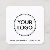 Einfache Anleitung zur Kerzen-Betreuung / Hinzufüg Quadratische Visitenkarte (Vorderseite)