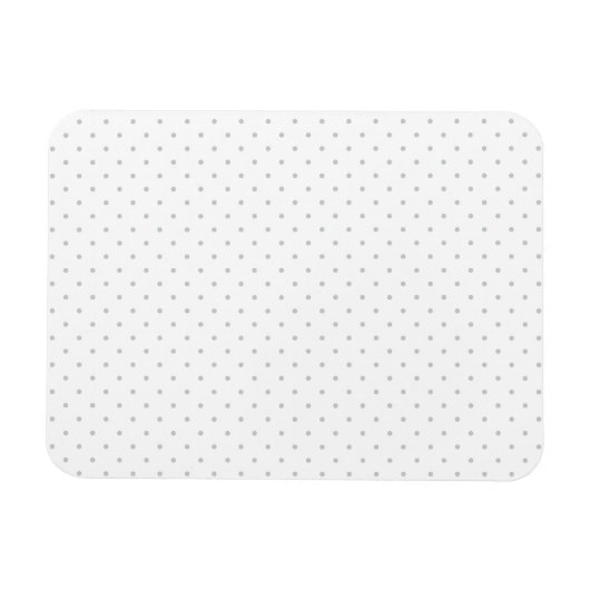 Einfache Anpassung der Farbe von grauen Mini-Polka Magnet (Horizontal)