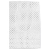 Einfache Anpassung der Farbe von grauen Mini-Polka Mittlere Geschenktüte (Vorderseite)