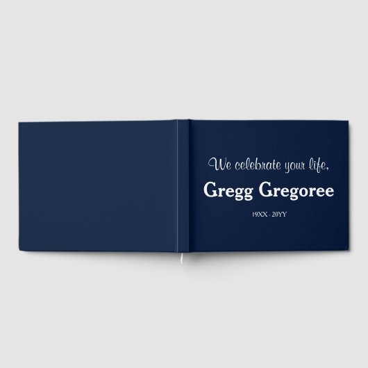 Einfache Anteilnahme Gästebuch (Voll)