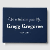 Einfache Anteilnahme Gästebuch (Vorderseite)