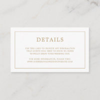 Einfache antike Gold Monogram Elegante Hochzeit