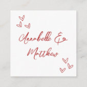 Einfache Antwort auf Red Wedding Script QR Code Begleitkarte (Rückseite)