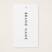 Einfache Anzeige der Preiskarte für weiße Kleidung (Vorderseite)