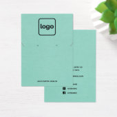 Einfache Anzeige des Add-Logos Aqua Blue Earring N (Schreibtisch)