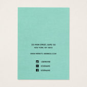 Einfache Anzeige des Add-Logos Aqua Blue Earring N (Rückseite)