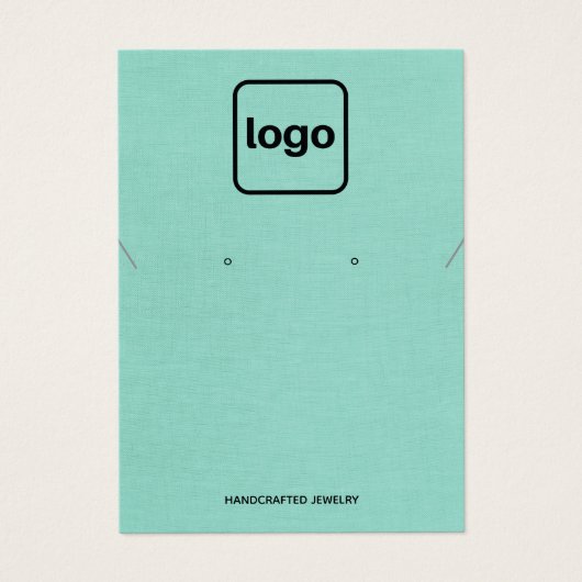 Einfache Anzeige des Add-Logos Aqua Blue Earring N (Vorderseite)