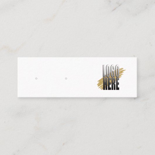 Einfache Anzeige mit dem QR-Code für das weiße Log Mini Visitenkarte (Vorderseite)