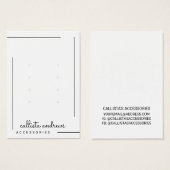 Einfache Anzeige von weißen, schwarzen Schreib-Sch (Vorne & Hinten)