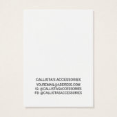 Einfache Anzeige von weißen, schwarzen Schreib-Sch (Rückseite)