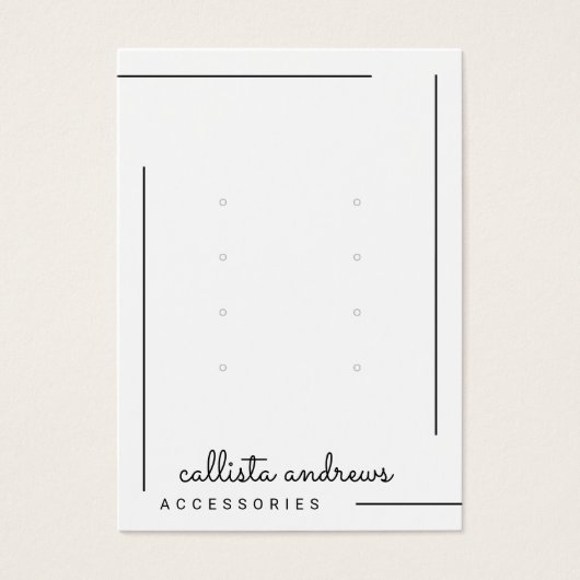 Einfache Anzeige von weißen, schwarzen Schreib-Sch (Vorderseite)