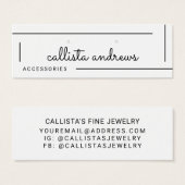 Einfache Anzeige von weißen, schwarzen Schreib-Sch (Vorne & Hinten)