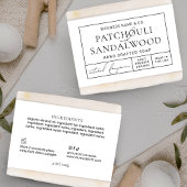 Einfache Apotheke-Seife-Bar Bauchband-Wrap-Label