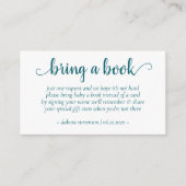 Einfache Aquamarine Dusche | Dunkelblau-grün ein B Begleitkarte (Vorderseite)