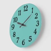 Einfache Aquamarine Mermaid-Normale Schlichte Uhr (Winkel)