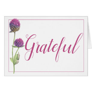 Einfache Aquarell-Amaranth-Distel-Blumenhochzeit