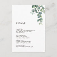 Einfache Aquarell-Blatt-Grün-Hochzeit