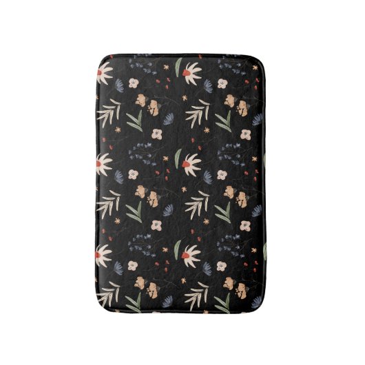 Einfache Aquarell-Blume 1 Badematte (Vorderseite Vertikal)