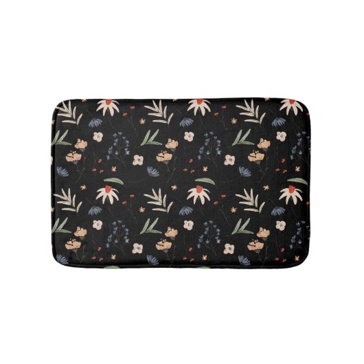 Einfache Aquarell-Blume 1 Badematte (Vorderseite)