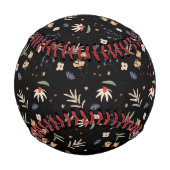 Einfache Aquarell-Blume 1 Baseball (Rückseite)