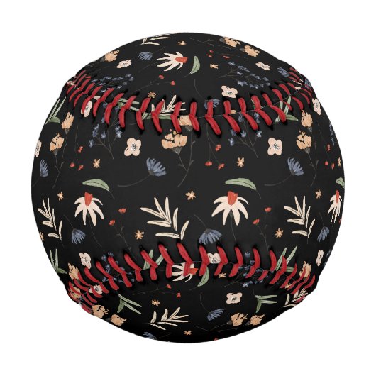 Einfache Aquarell-Blume 1 Baseball (Vorderseite)