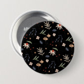 Einfache Aquarell-Blume 1 Button (Vorne & Hinten)