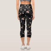 Einfache Aquarell-Blume 1 Capri Leggings (Rückseite)