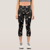 Einfache Aquarell-Blume 1 Capri Leggings (Vorderseite)