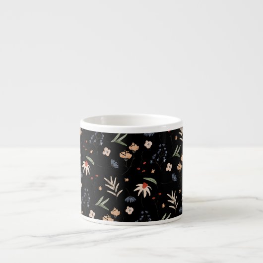 Einfache Aquarell-Blume 1 Espressotasse (Vorderseite)
