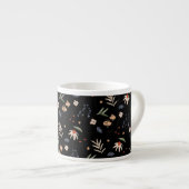 Einfache Aquarell-Blume 1 Espressotasse (Vorderseite Rechts)