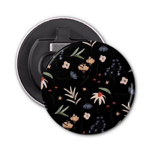 Einfache Aquarell-Blume 1 Flaschenöffner (Vorderseite)