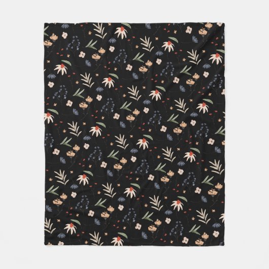 Einfache Aquarell-Blume 1 Fleecedecke (Vorderseite)