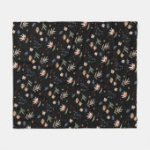 Einfache Aquarell-Blume 1 Fleecedecke (Vorderseite (Horizontal))