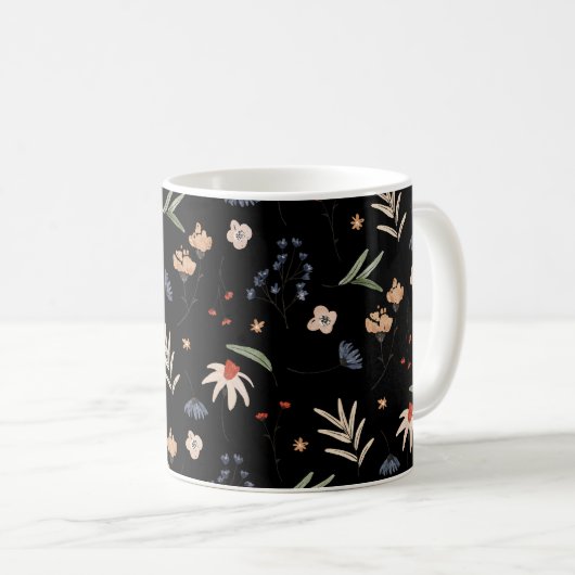 Einfache Aquarell-Blume 1 Kaffeetasse (VorderseiteRechts)
