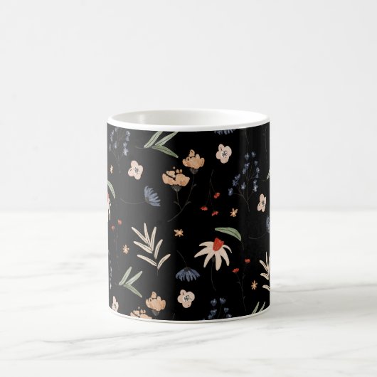 Einfache Aquarell-Blume 1 Kaffeetasse (Mittel)
