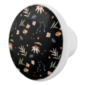 Einfache Aquarell-Blume 1 Keramikknauf (Rechts)