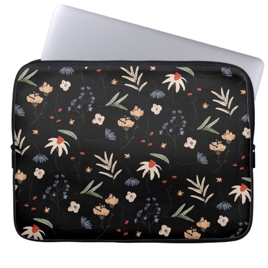 Einfache Aquarell-Blume 1 Laptopschutzhülle (Vorderseite)