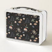 Einfache Aquarell-Blume 1 Metall Brotdose (Rückseite)