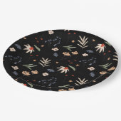 Einfache Aquarell-Blume 1 Pappteller (Schrägansicht)