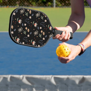 Einfache Aquarell-Blume 1 Pickleball Schläger