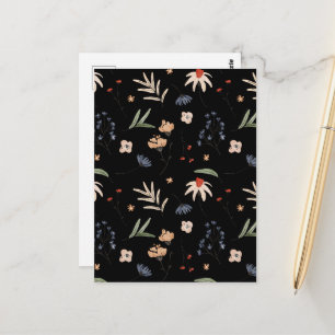 Einfache Aquarell-Blume 1 Postkarte