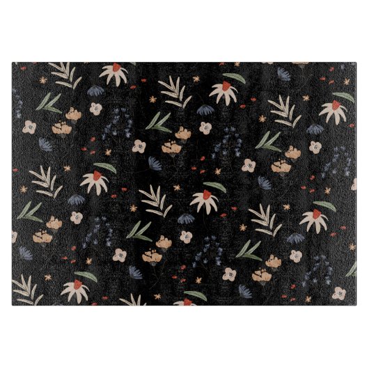 Einfache Aquarell-Blume 1 Schneidebrett (Vorderseite)