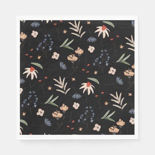 Einfache Aquarell-Blume 1 Serviette (Vorderseite)