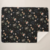 Einfache Aquarell-Blume 1 Sherpadecke (Vorderseite (Horizontal))