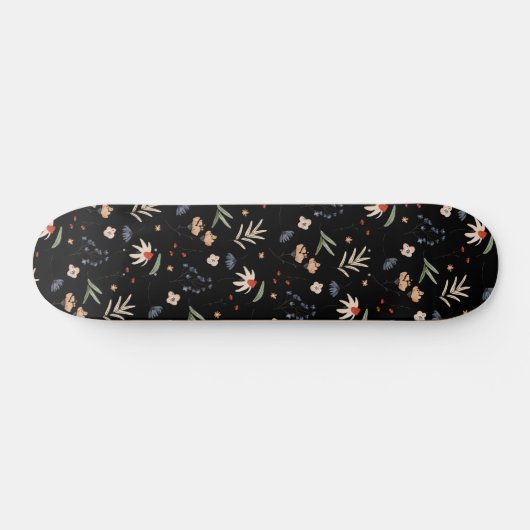 Einfache Aquarell-Blume 1 Skateboard (Horizontal)