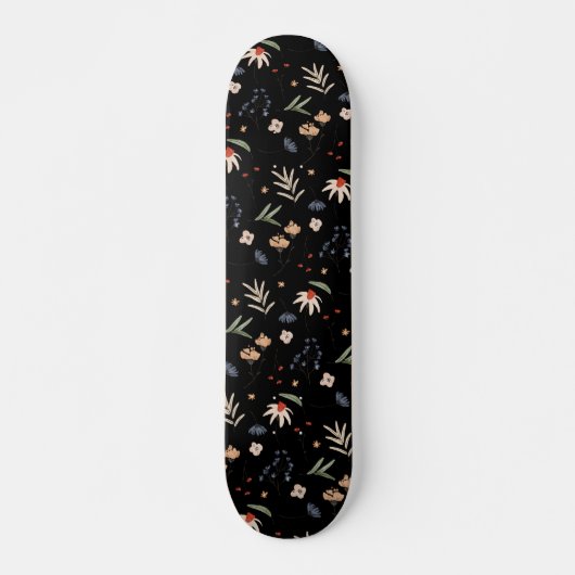 Einfache Aquarell-Blume 1 Skateboard (Vorne)