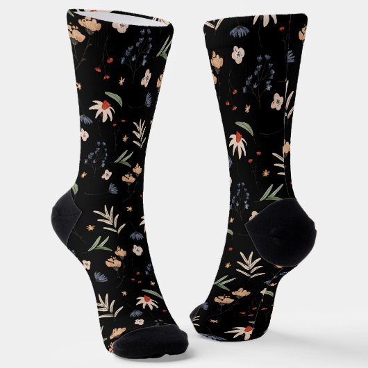 Einfache Aquarell-Blume 1 Socken (Gewinkelt)